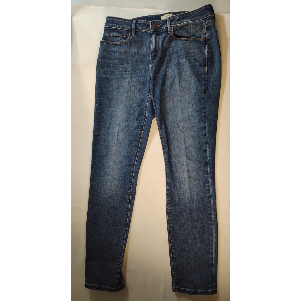 LOFT Outlet Curvy Skinny Jeans Medium Wash Blue Denim Casual Stretch Y2K‎ Size 6